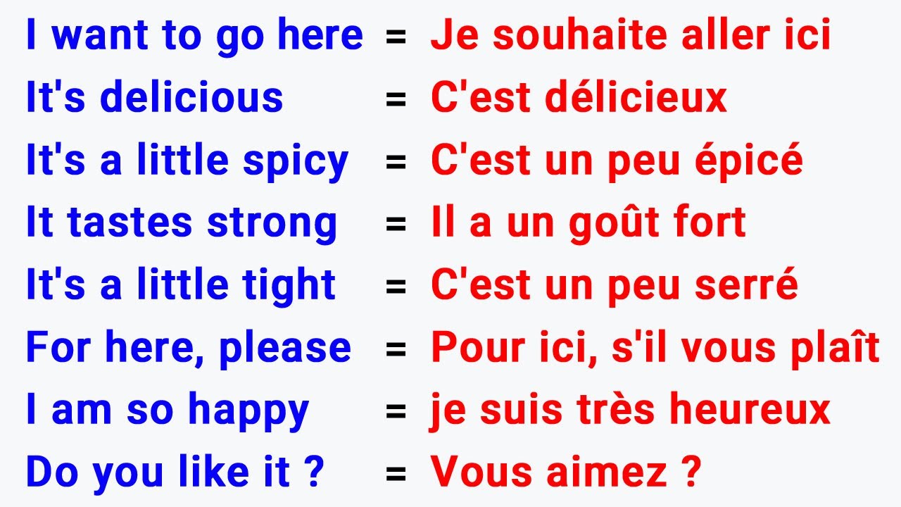 Des phrases englais tr&egrave;s utile / Very useful English phrases