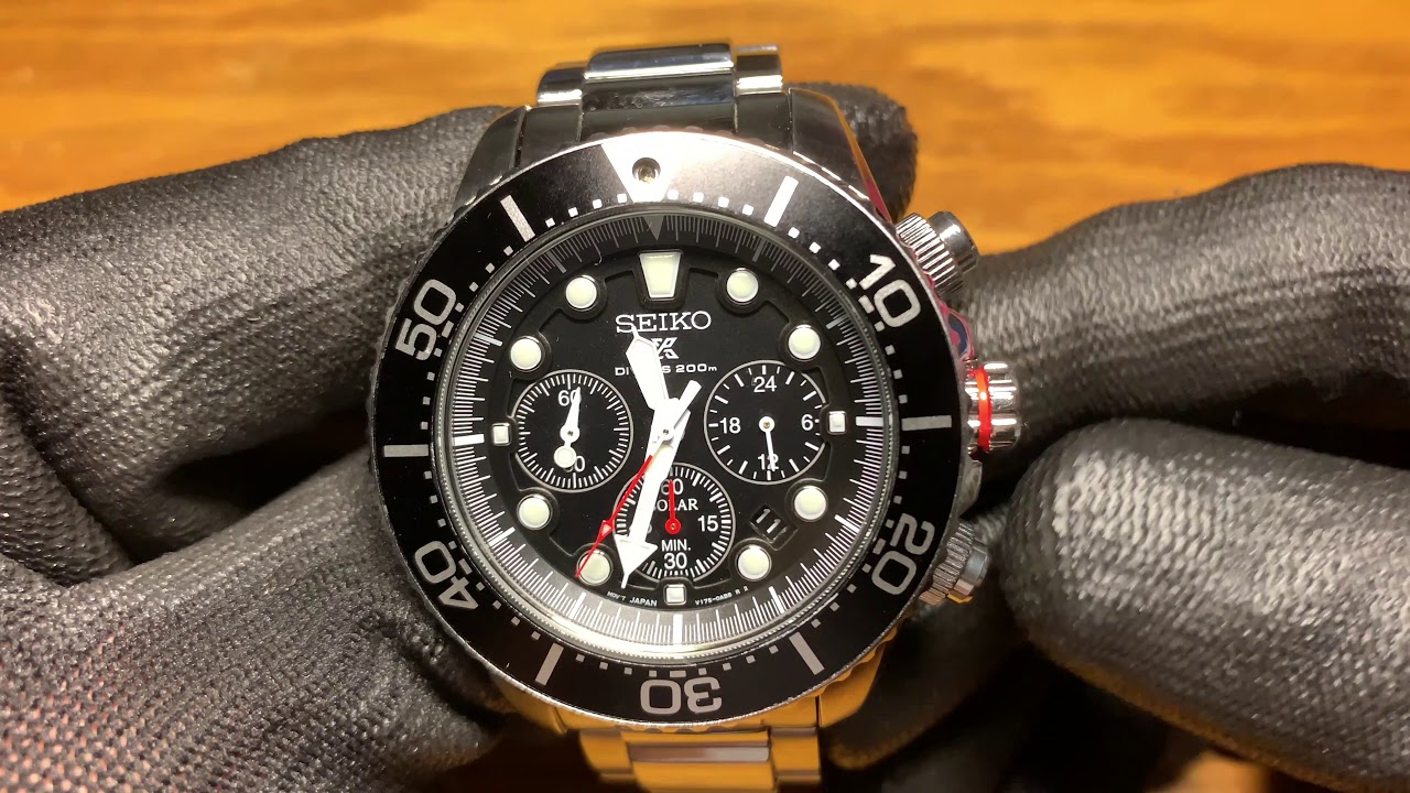 SEIKO SSC015P1 PROSPEX SOLAR DIVER CHRONOGRAPH
