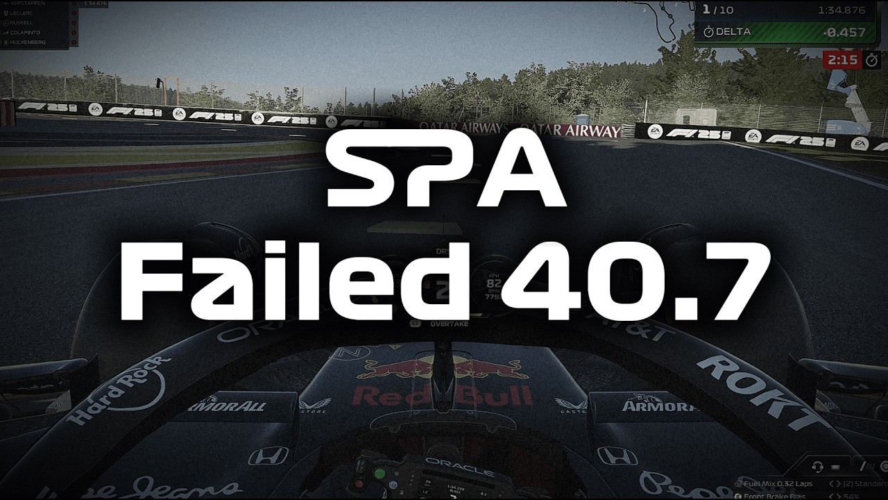 How to throw away a 1:40.7 at spa
