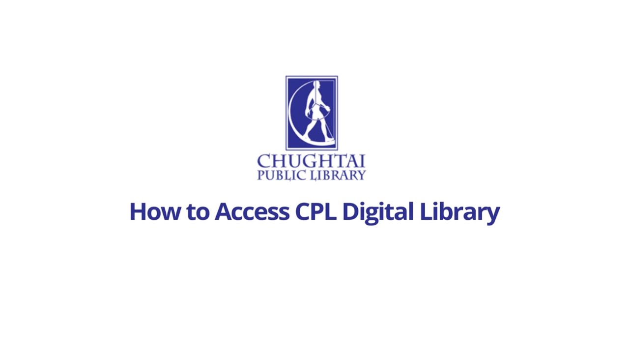 How to create an account on our digital library | Chughtai Public Library