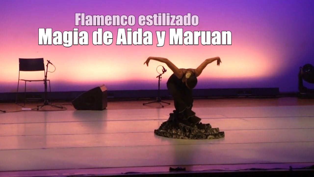 Flamenco estilizado con bata de cola - La Magia de Aida y Maruan
