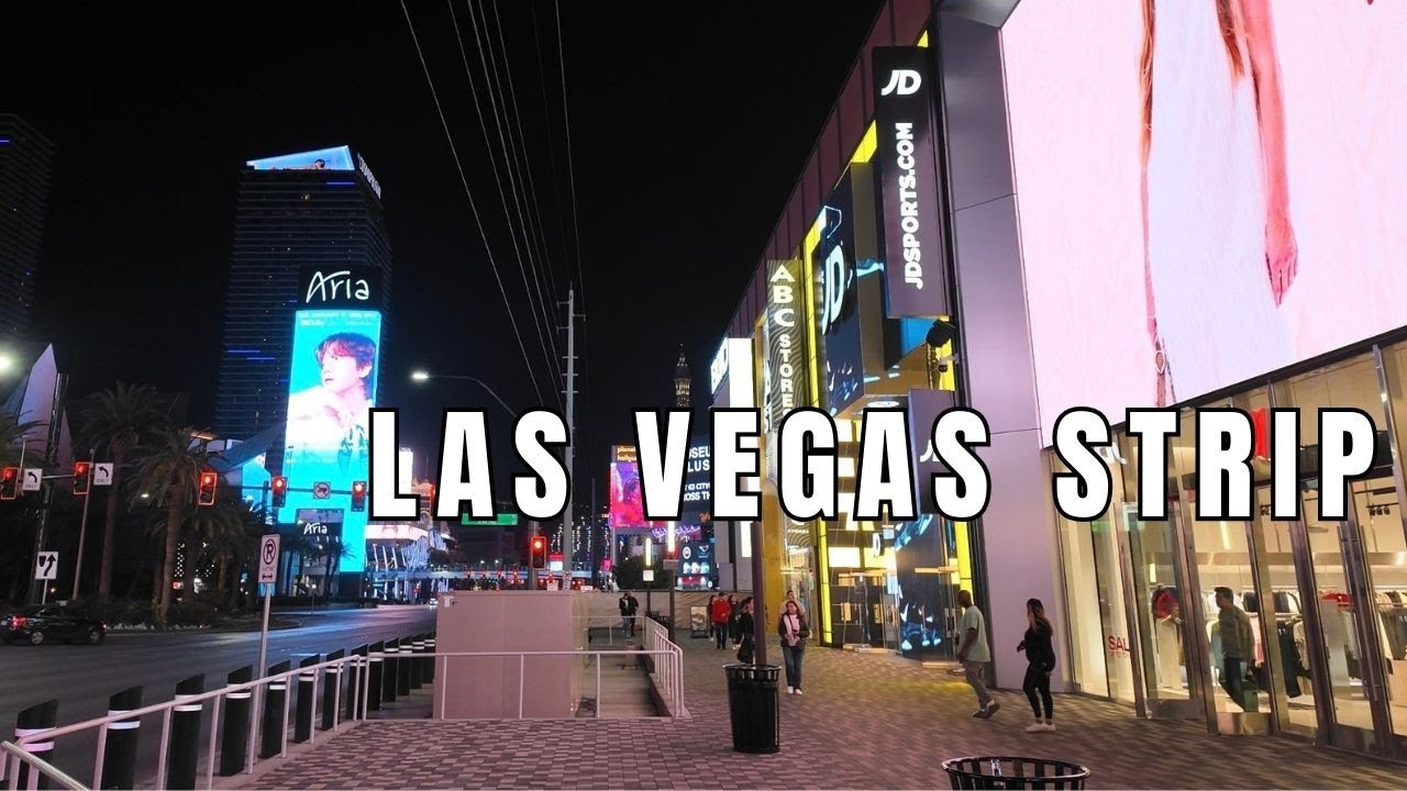Walking The Las Vegas Strip During Golden Knights Game - Outside T-Mobile Arena & More