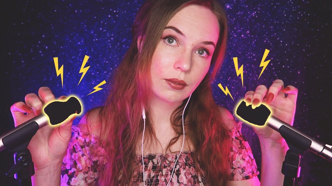 SQUISHING Mic & Mouth Sounds ⚡ Electrifying Ear Cupping ASMR