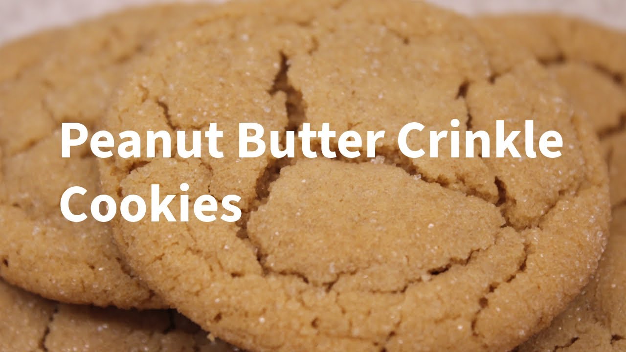 Peanut Butter Crinkle Cookies