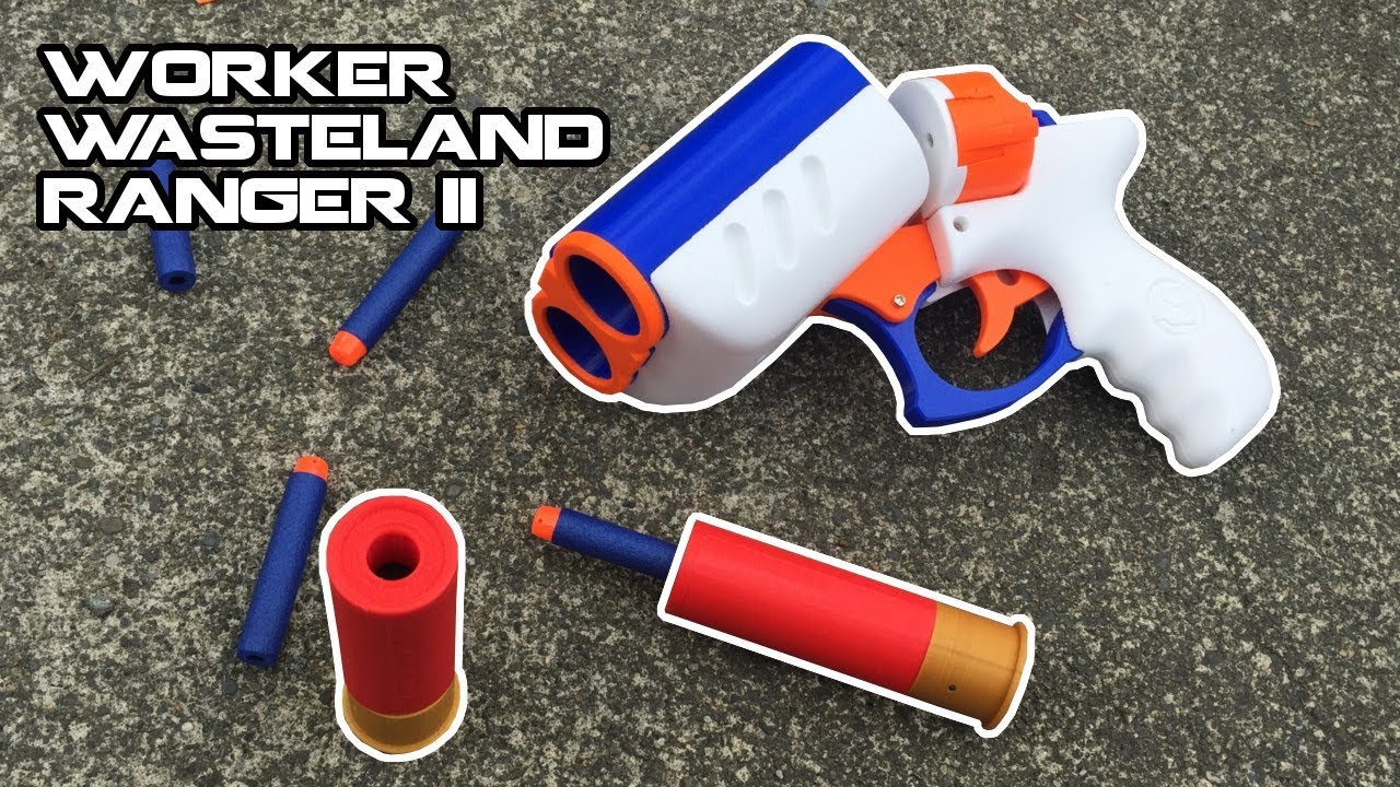 Double-barrel 'NERF' Shotgun Pistol w/ Shells? WORKER Wasteland Ranger II Review | Walcom S7