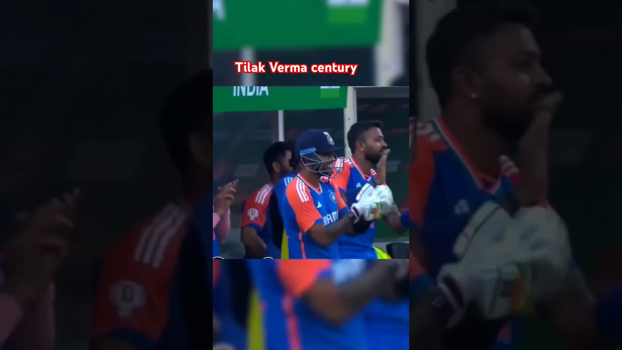 Tilak Verma century celebration#viralvideo