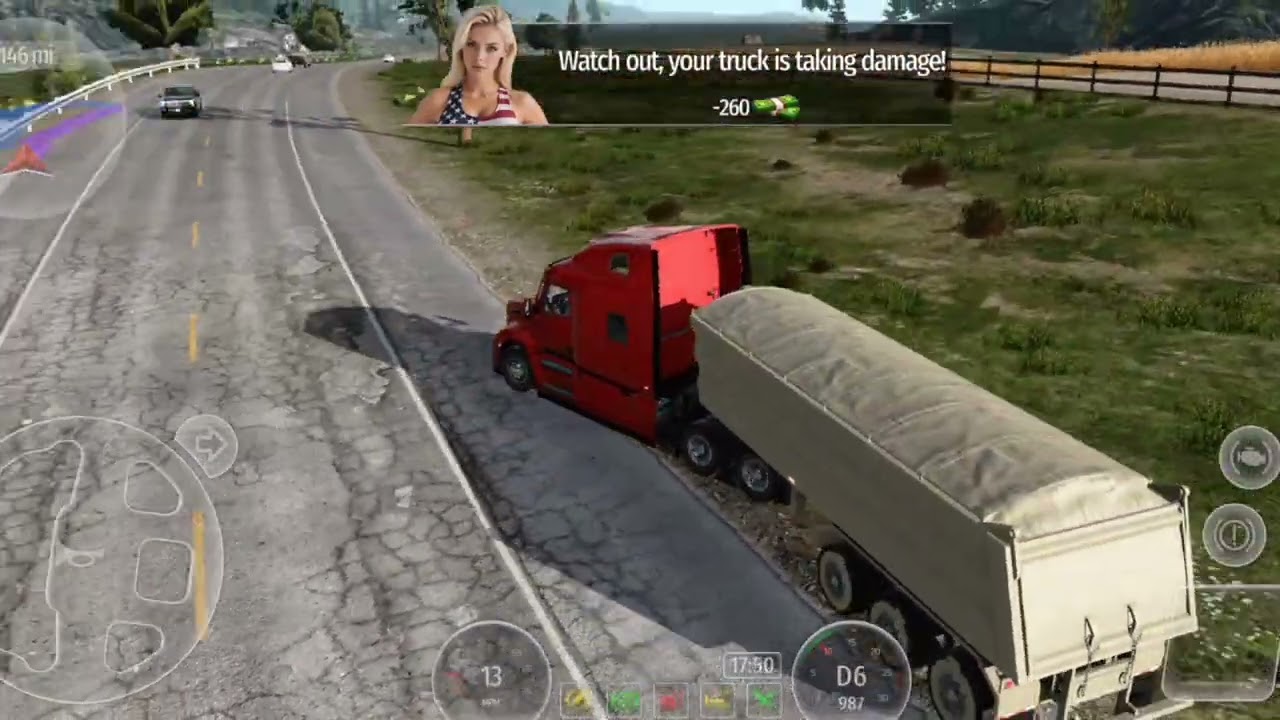 Truck cargo Shimla tour play gaming with Android phone