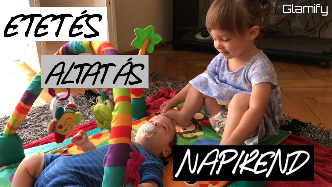 Napi vlog 2 pelenkással | Etetés, altatás, napirend