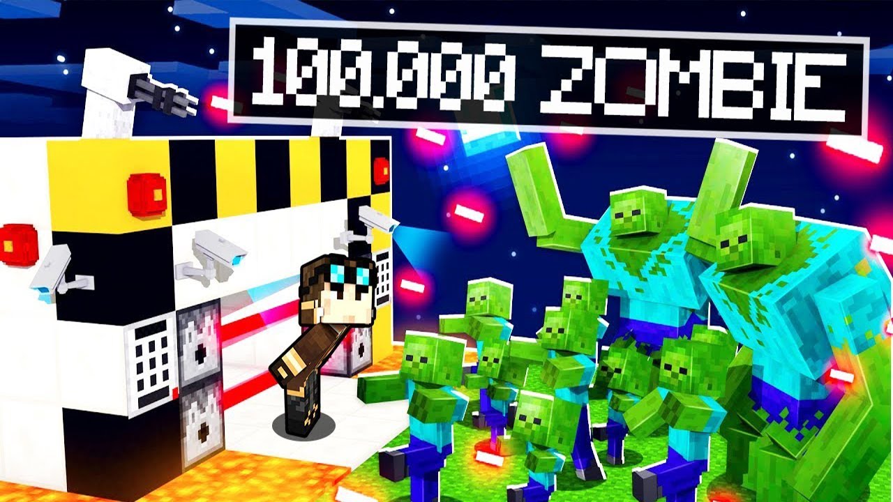 BUNKER SICURO VS 100.000 ZOMBIE SU *MINECRAFT INVASIONE*