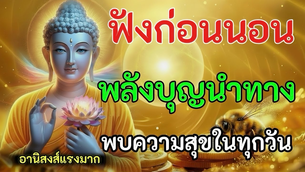 ฟังก่อนนอน | พลังบุญนำทาง พบความสุขในทุกวัน (หลับสบาย ใจสงบ)🪷