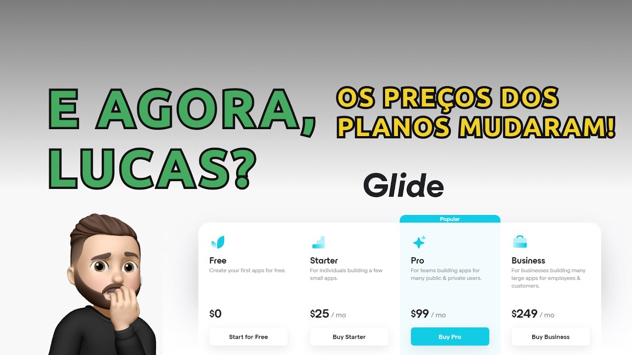 Com os NOVOS PREÇOS do Glide, ele ainda SERVE para VOCÊ? #glideapps