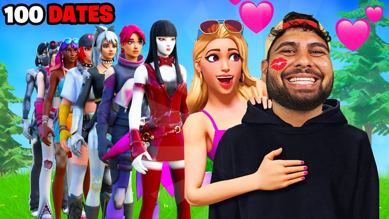 Ich date in 24 Stunden 100 FRAUEN in Fortnite!