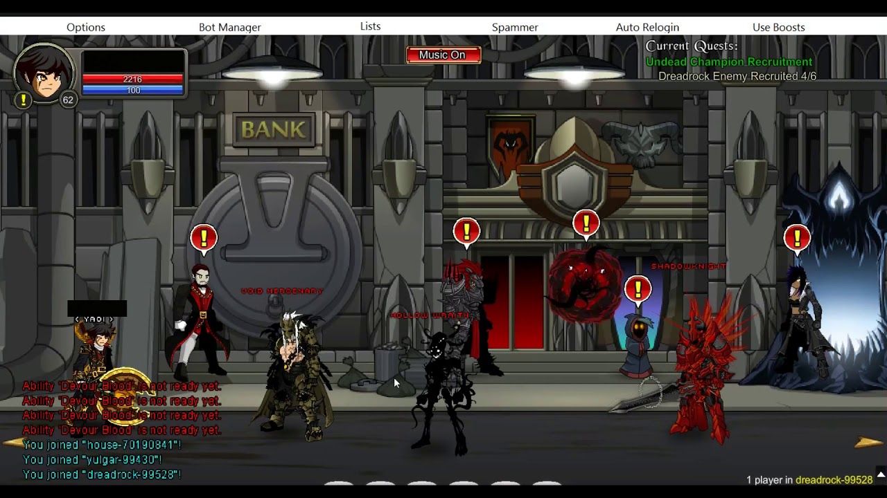 AQW Really fast Legion Token bot (over 250 in 1 hour)!!