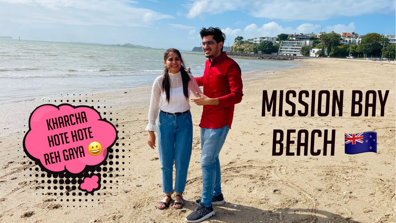 MISSION BAY BEACH TRIP | BEST BEACH AND BIGGEST MALL TO VISIT IN AUCKLAND 🇳🇿