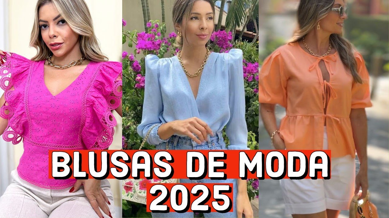 BLUSAS Primavera Verano 2025 | MODA Y TENDENCIA 2025 🦋🌺