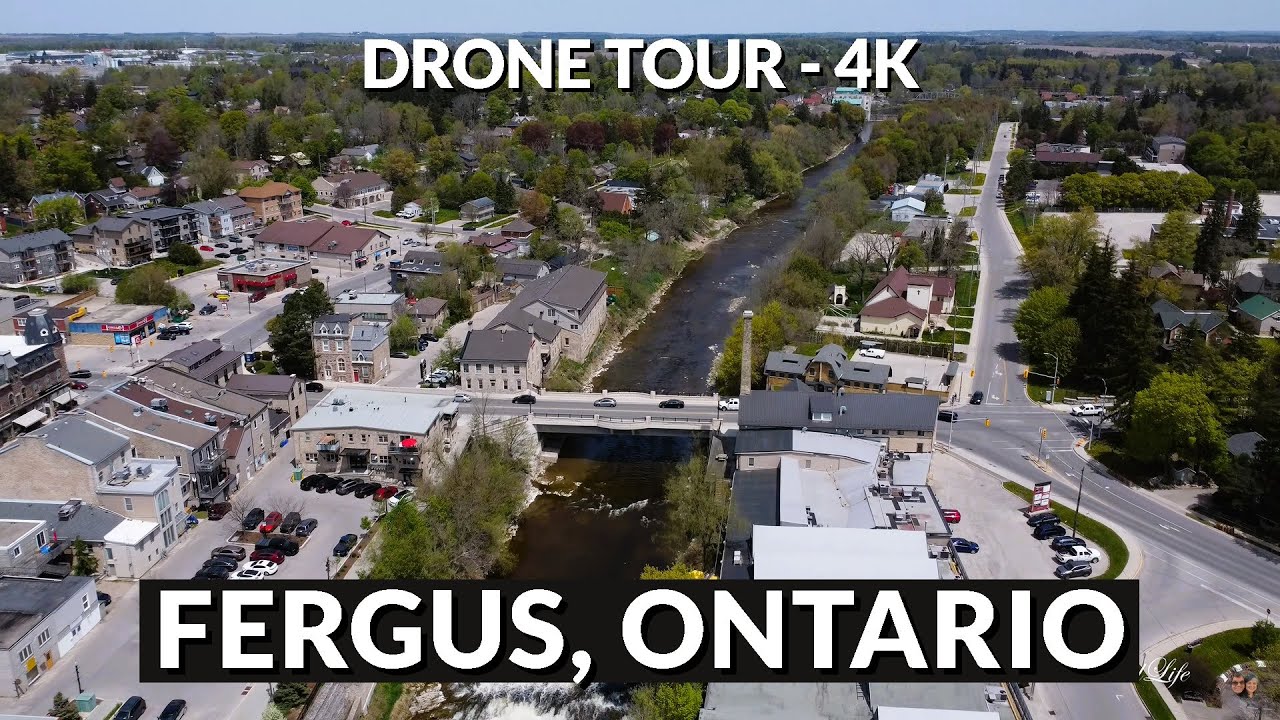 Drone Video of: Fergus, Ontario - Highlights