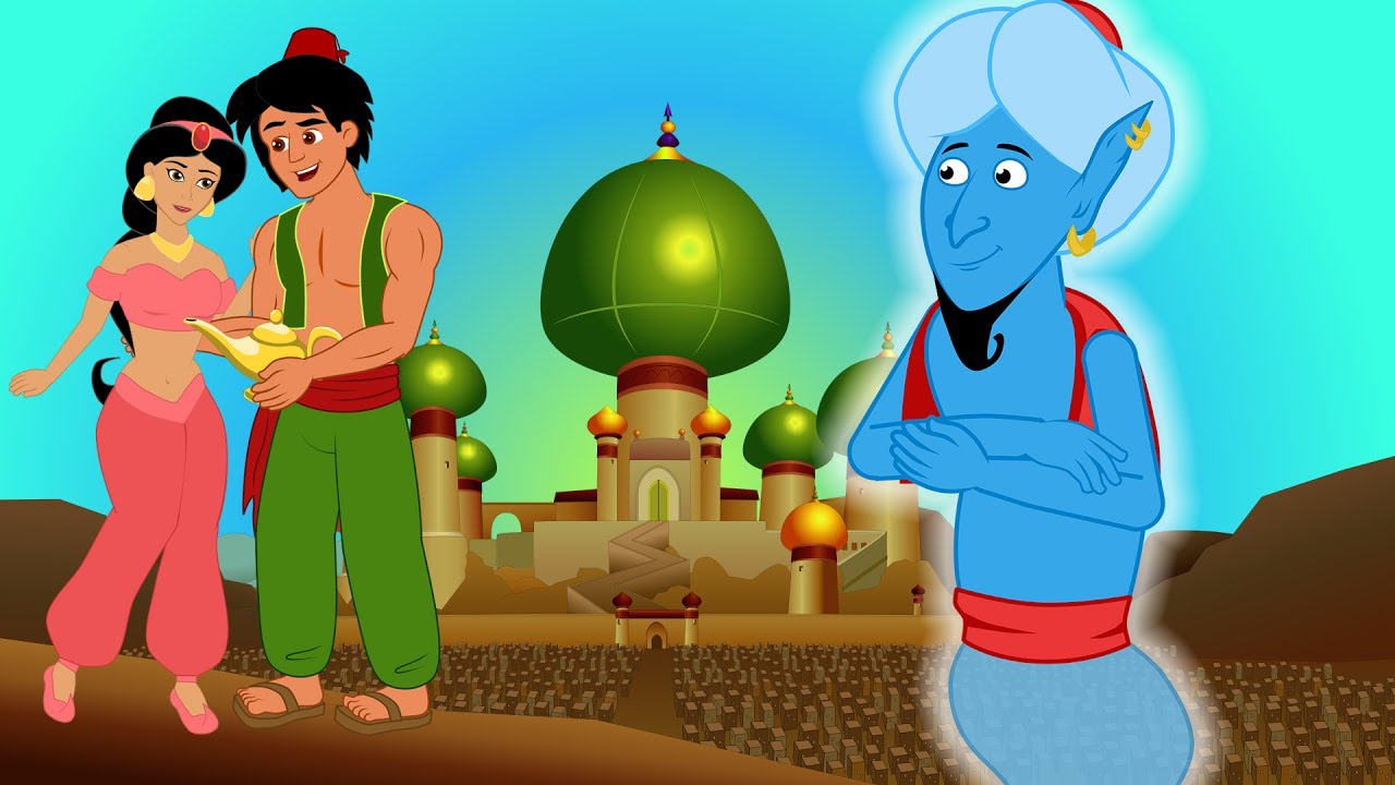حكاية علاء الدين و مارد المصباح - قصة قبل النوم للأطفال - رسوم متحركة - بالعربي