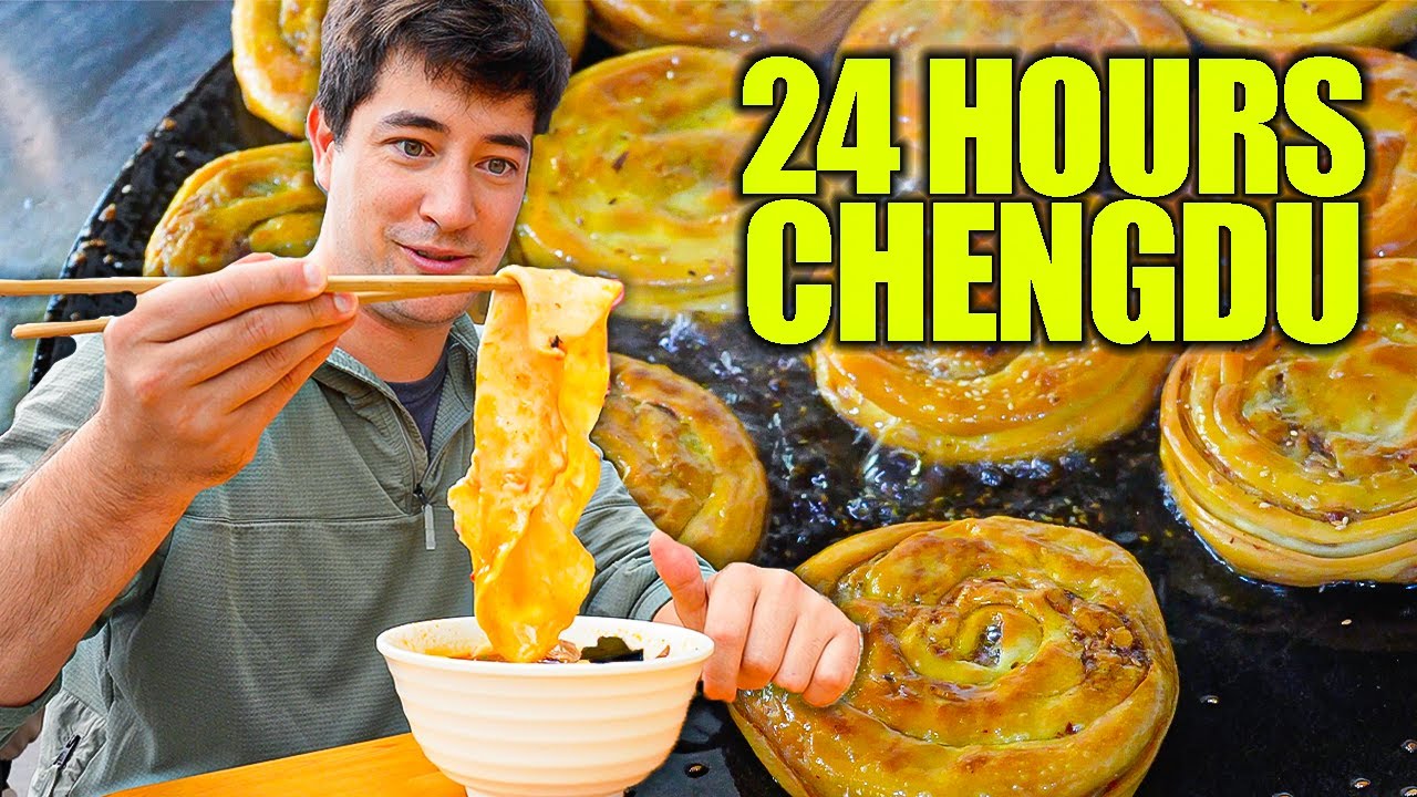 24 Hours of STREET FOOD in China 🇨🇳 Chengdu's BEST Sichuan Food Morning Till Night!
