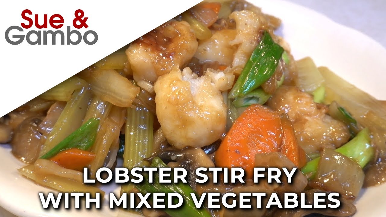 Lobster Stir Fry with Mixed Vegetables