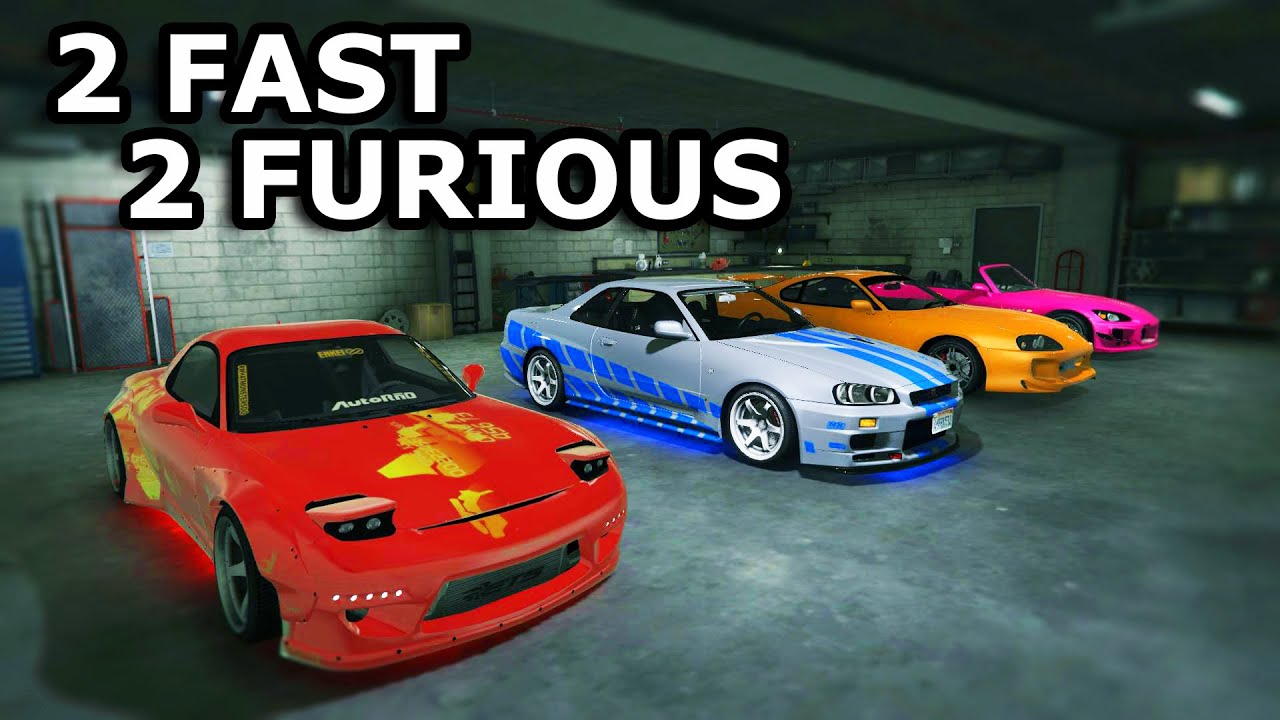 GTA V - 2 Fast 2 Furious Cars [Customizing]