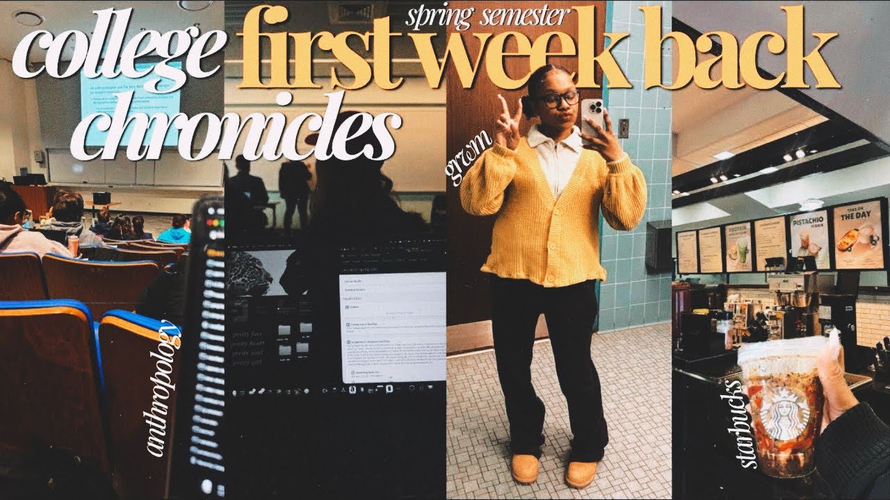 GRWM : First Week of Spring Semester | College Vlog 