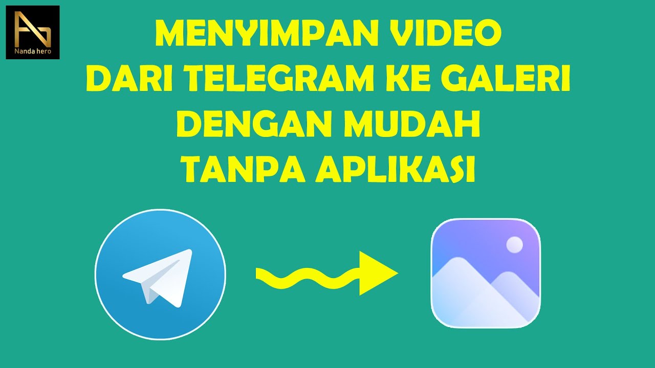 CARA MENYIMPAN VIDEO DARI TELEGRAM KE GALERI !!