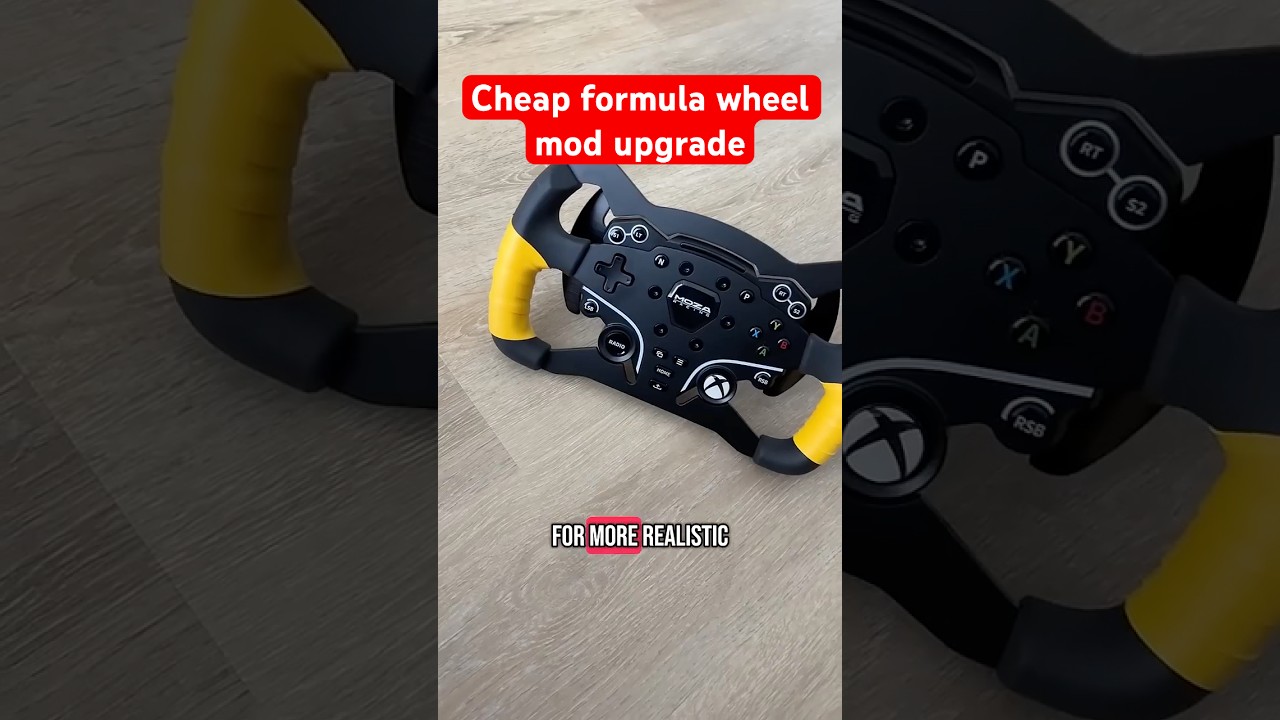 Cheapest way to make your sim wheel feel premium #simracing #moza #f1 #assettocorsa