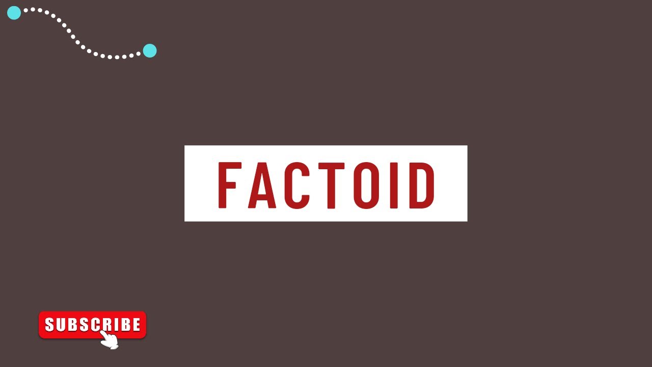 Factoid meaning | English with Dev
