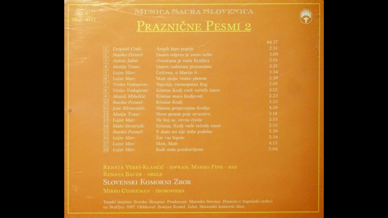 Mati, mati (Lojze Mav) - Slovenski komorni zbor