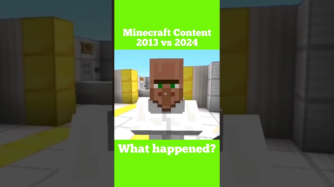 The State of Minecraft Content - 2013 VS 2024  #minecraft
