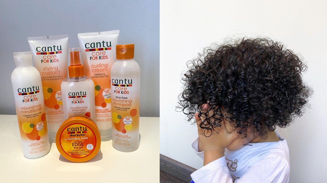 CANTÚ cuidado DEL cabello RIZADO || para niñas rizos julieth ||