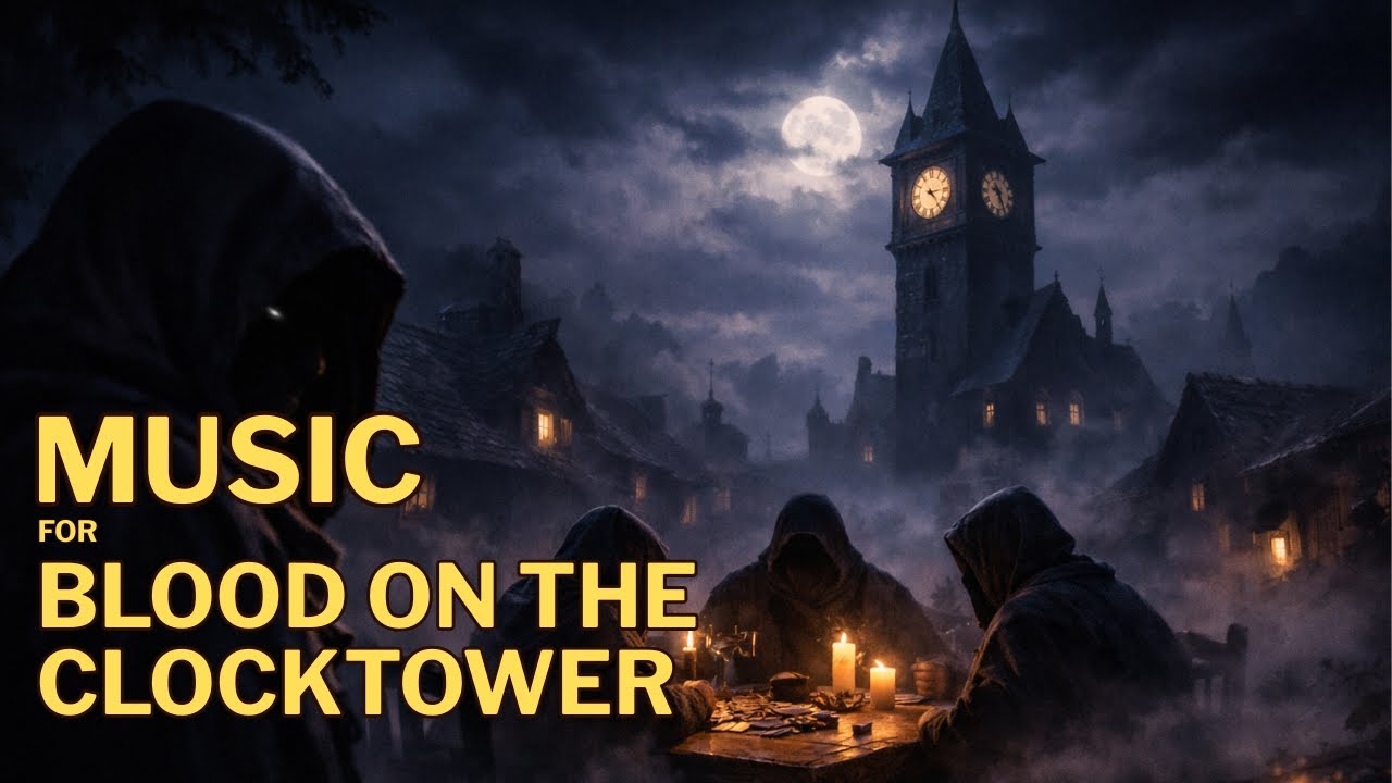 4 Hours Dark Ambient Music for Blood on the Clocktower | Suspense Board Game Atmosphere