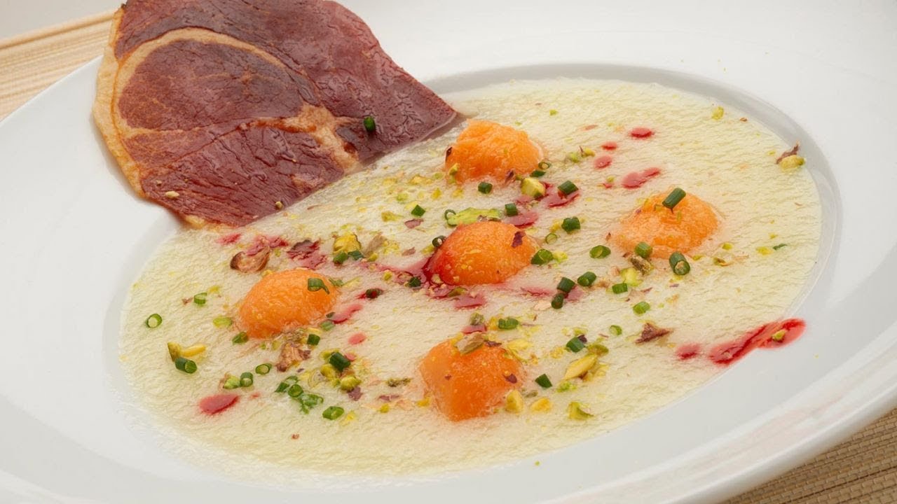 Sopa fría de melón con jamón - Karlos Arguiñano