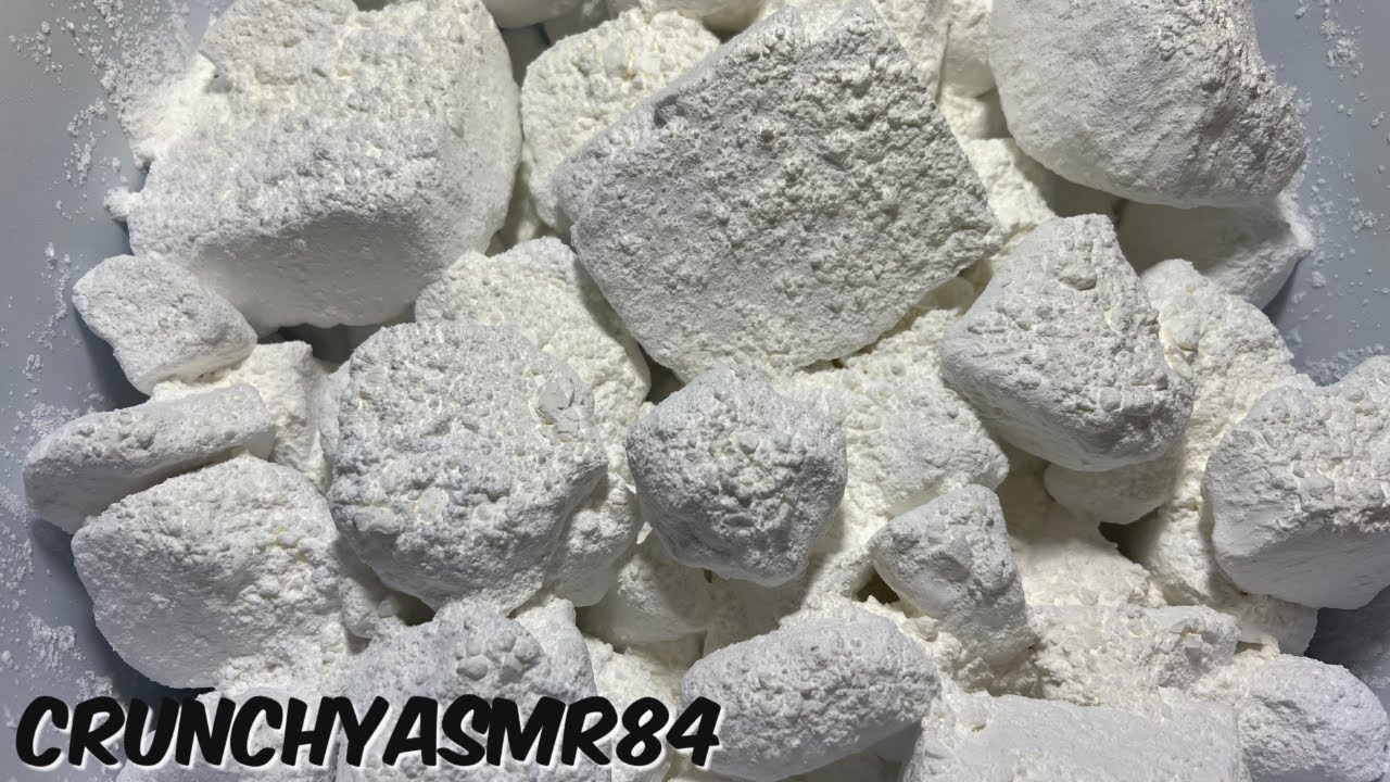 Chalk Chunks w/Cornstarch Crush | Oddly Satisfying | ASMR | Sleep Aid