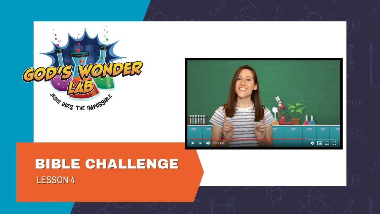Lesson 4 Bible Challenge Experiment | God's Wonder Lab Digital VBS