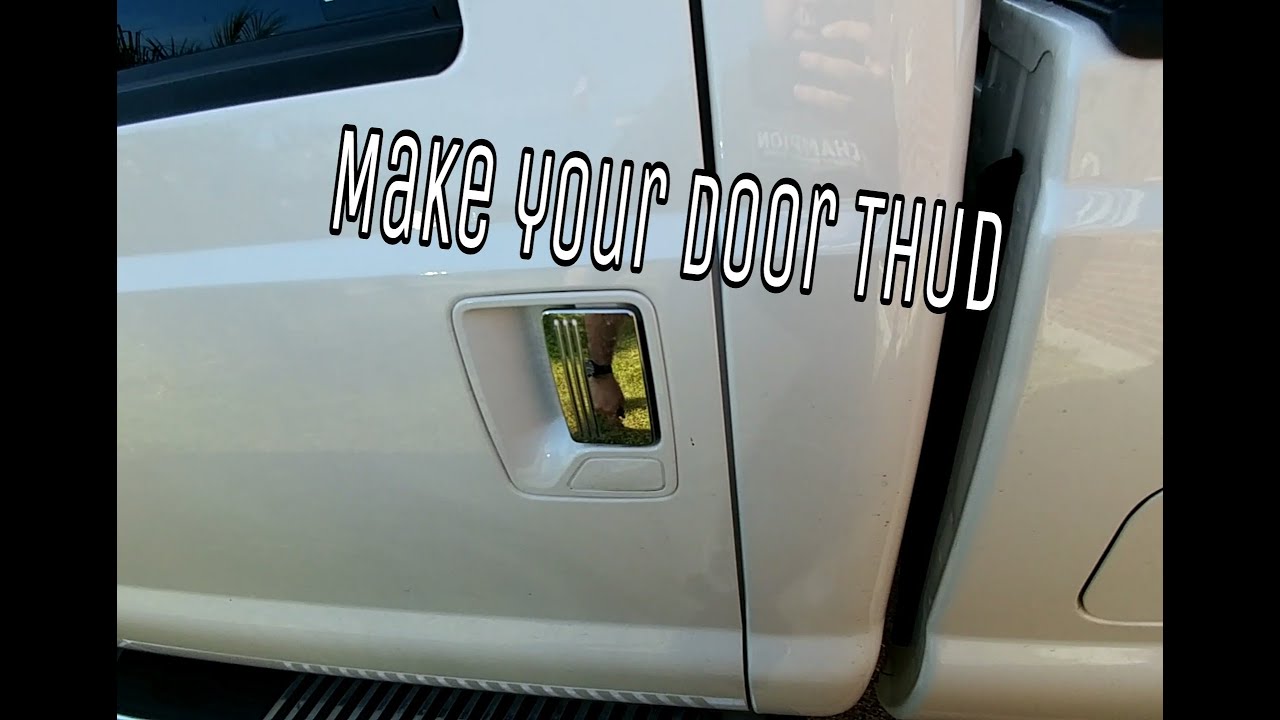 Ford Super Duty Door mod. Help it close tighter. My F450