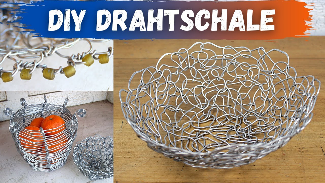 DIY Drahtschale aus Aluminium