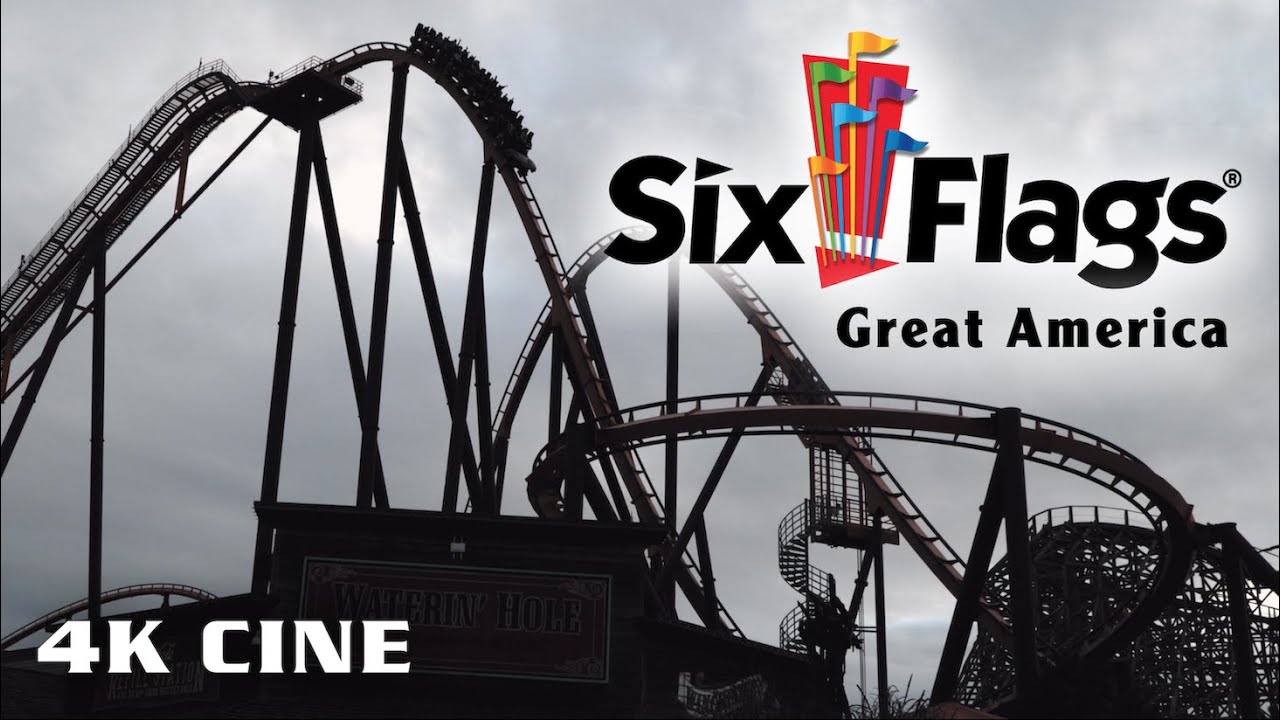 Cinematic Six Flags Great America Fright Fest 2019 4K Footage