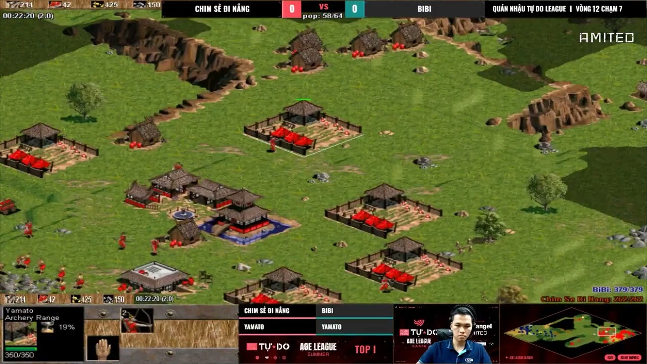 Lượt về | Chim Sẻ Đi Nắng vs BiBi | Giải AOE Quán Nhậu Tự Do | 11/06/2023 #chimsedinang