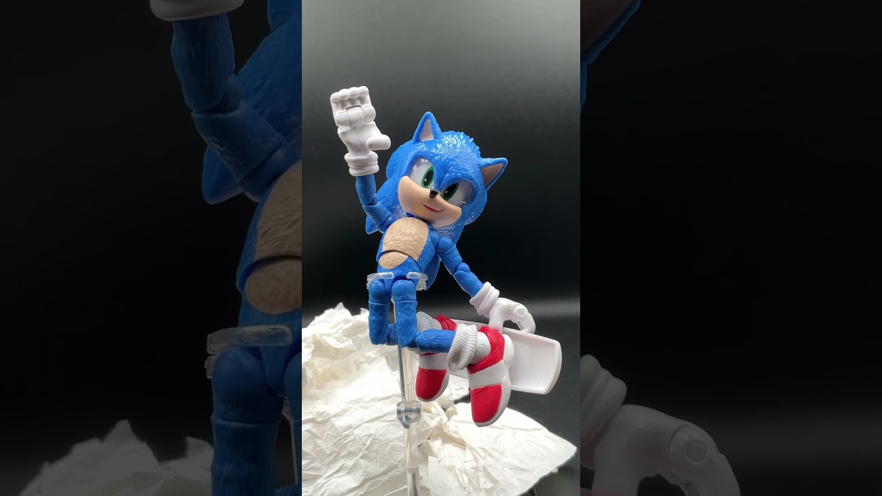 Recreating Sonic poses with a Sonic figure PART 2🔥 #marvellegends #marvel #spiderman #sonic #fyp