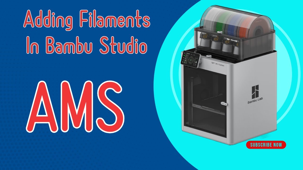 How to properly add filaments In Bambu Studio and to the AMS