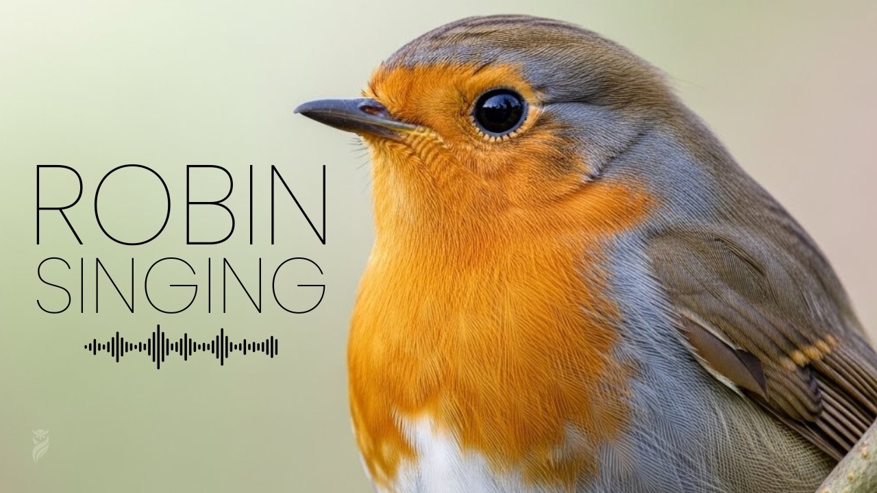 European Robin Singing — Pure Field Recording (HD)