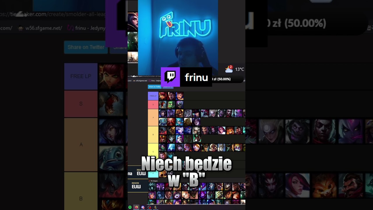 Tier lista - Czym najlepiej wyjść z niskiej dywizji? #21  #leagueoflegends #lol #dc #dlaciebie