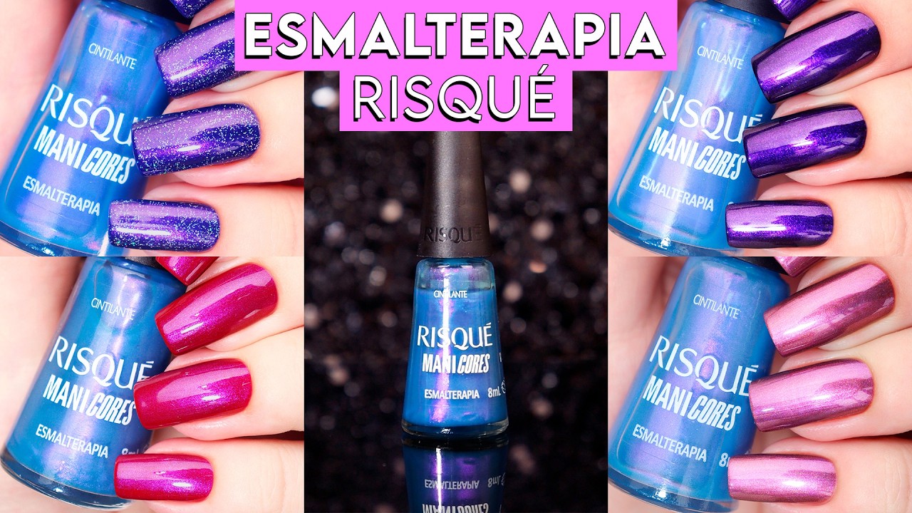 10 Misturinhas com o ESMALTERAPIA da Risqué | Dicas de Como Usar esse Esmalte em Combinações