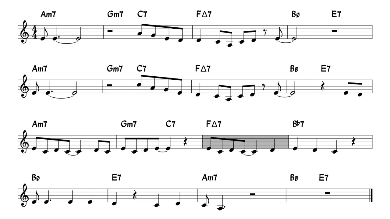 Sunny - Backing track / Play-along with Lead Sheet
