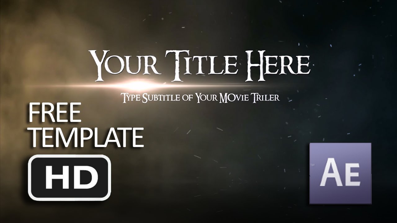 Free Template  - After Effects Opening Movie (Link in Description)