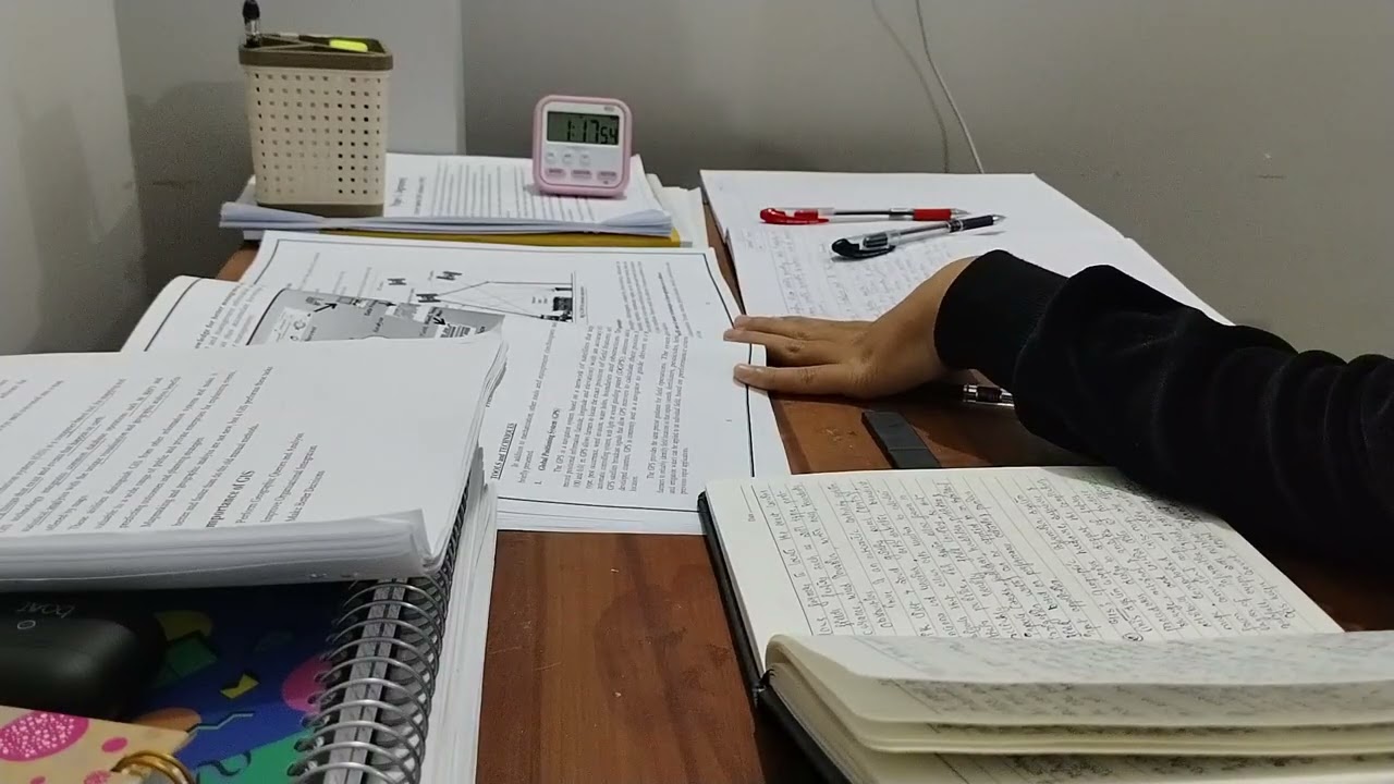 30 minutes study with Me | Background noise,no music, no break, making notes.