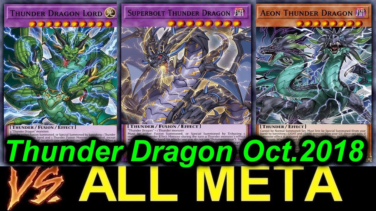 【YGOPRO】THUNDER DRAGON VS ALL META *october 2018*