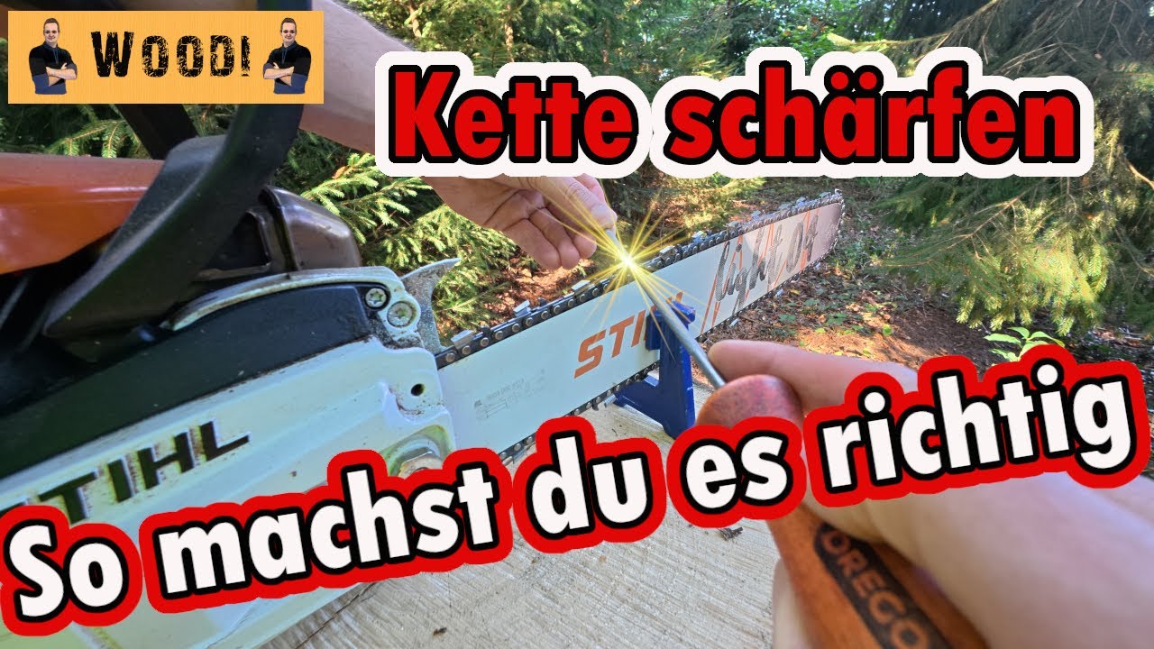 Kettensäge - Kette schärfen - So machst du es richtig
