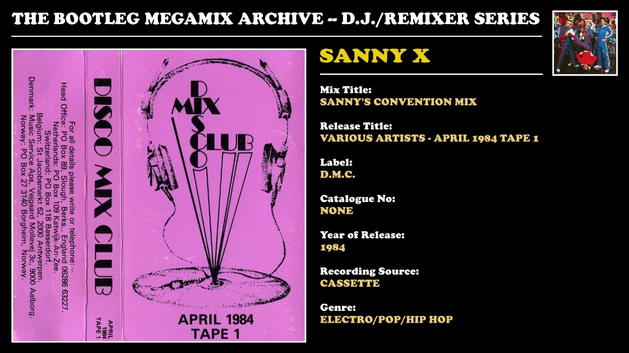 SANNY X * SANNY'S CONVENTION MIX * D.M.C. Records * 1984